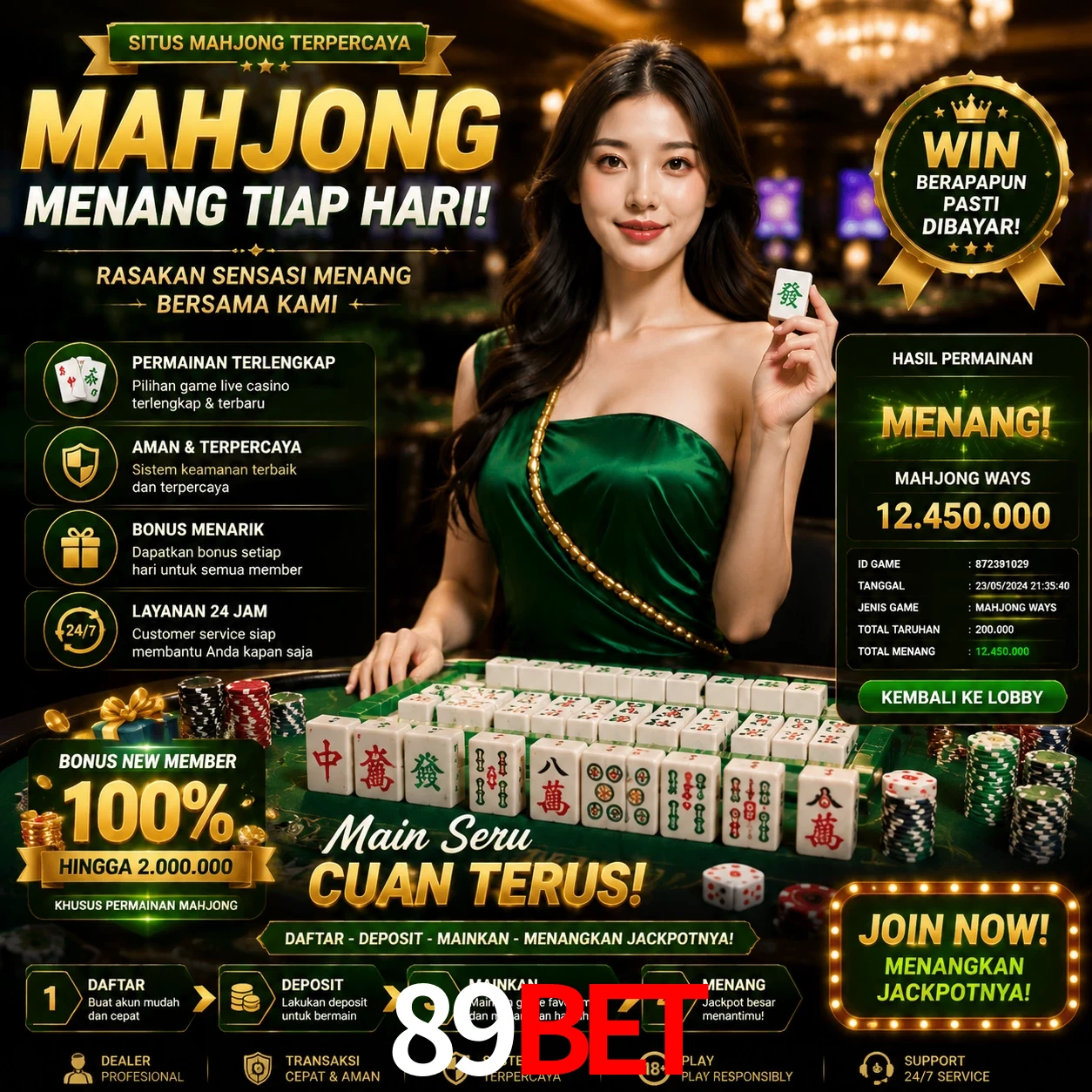 Cashback VIP 89bet - reembolso semanal